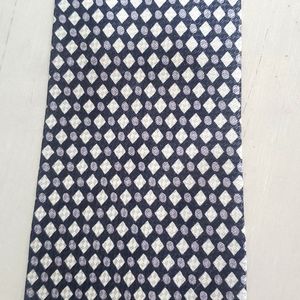 SALE! Two for $36  100% Silk Tie, Black, Gray with Cream Diamond Pattern, EUC